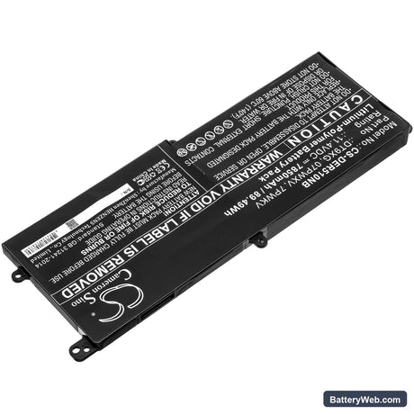 Dell ALWA51M-D1746B Replacement Battery, 11.4V, 7850mAh, Li-Polymer 2