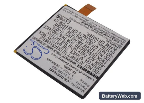 Dell Streak 7 Replacement Battery, 3.7V, 2800mAh, Li-Polymer 2