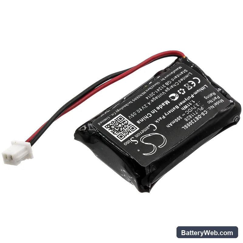 Educator ET-300Receiver Replacement Battery, 3.7V, 300mAh, Li-Polymer 2