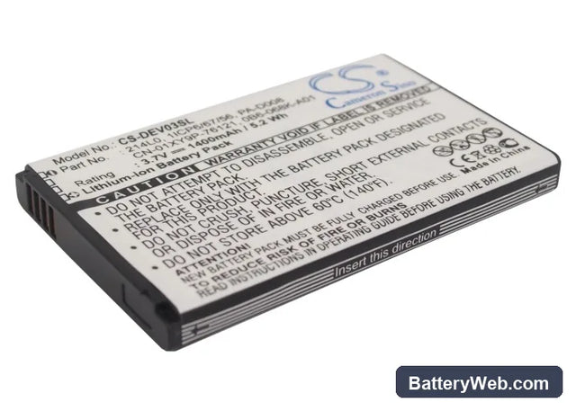Dell Venue Replacement Battery, 3.7V, 1400mAh, Li-ion 1