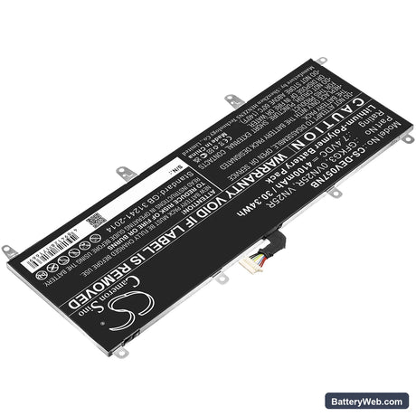 Dell Venue 10 Pro Replacement Battery, 7.4V, 4100mAh, Li-Polymer 2