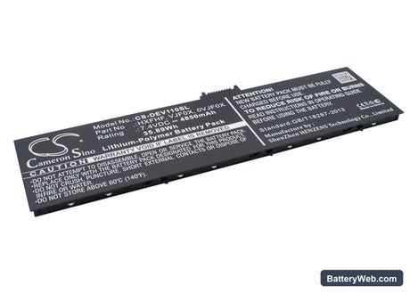 Dell Venue 11 Pro Replacement Battery, 7.4V, 4850mAh, Li-Polymer 2