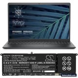 Dell Vostro 3510 Replacement Battery, 15.2V, 3800mAh, Li-Polymer 4