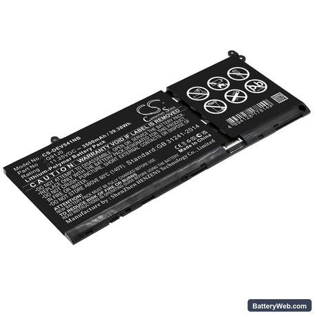 Dell Vostro 3511 Replacement Battery, 11.25V, 3500mAh, Li-Polymer 1