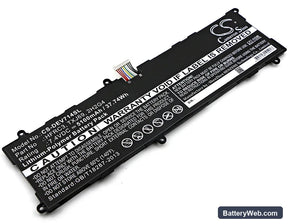 Dell Venue 11 Pro 7140 Replacement Battery, 7.4V, 5100mAh, Li-Polymer 1
