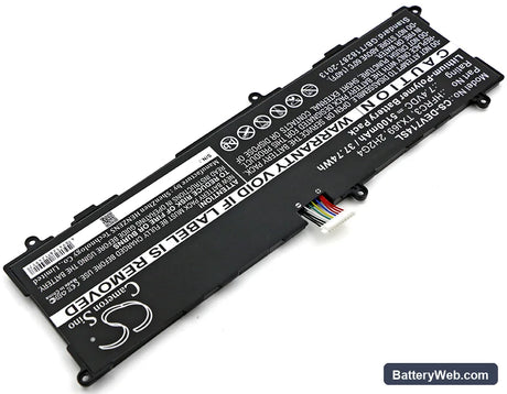 Dell Venue 11 Pro 7140 Replacement Battery, 7.4V, 5100mAh, Li-Polymer 2