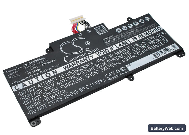 Dell Venue 8 Pro Replacement Battery, 3.7V, 4800mAh, Li-Polymer 1