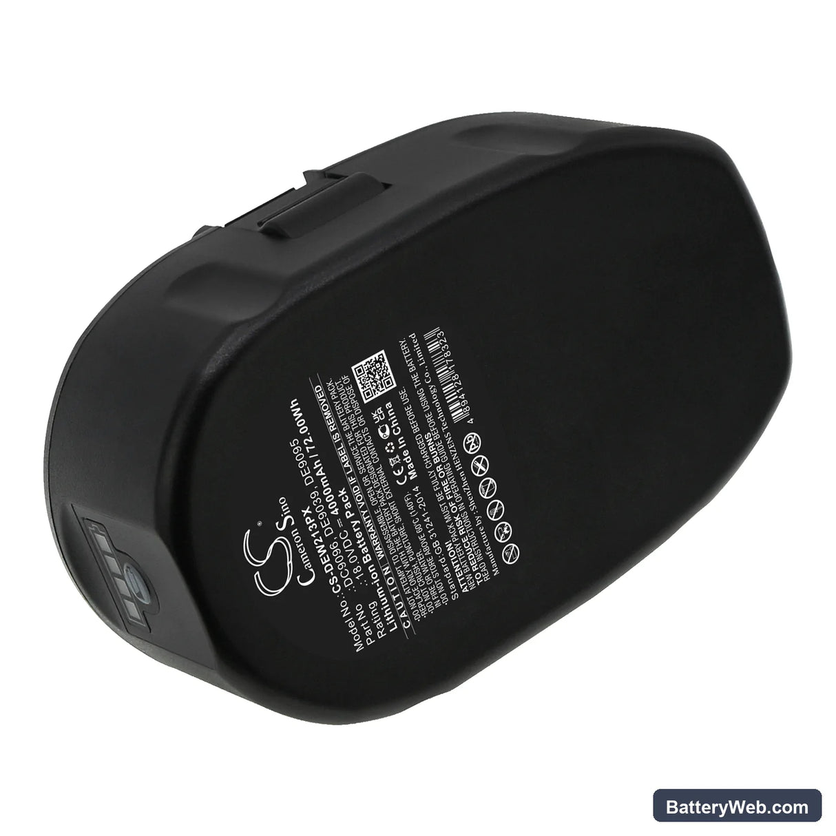 DeWalt DC212 Replacement Battery, 18V, 4000mAh, Li-ion 4