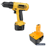 DeWalt 2802K Replacement Battery, 12V, 1500mAh, Ni-MH 6