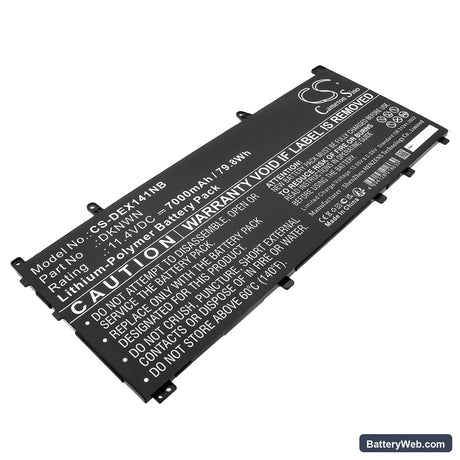 Dell Alienware X14 R1 Replacement Battery, 11.4V, 7000mAh, Li-Polymer 1