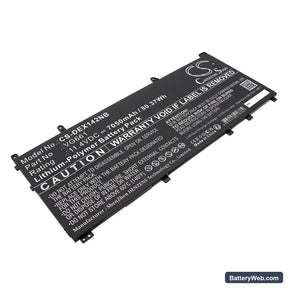 Dell Alienware X14 R1 Replacement Battery, 11.4V, 7050mAh, Li-Polymer 1