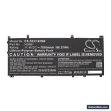 Dell Alienware X14 R1 Replacement Battery, 11.4V, 7050mAh, Li-Polymer 5