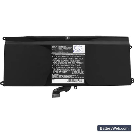 Dell XPS 15z Replacement Battery, 14.8V, 4400mAh, Li-Polymer 3