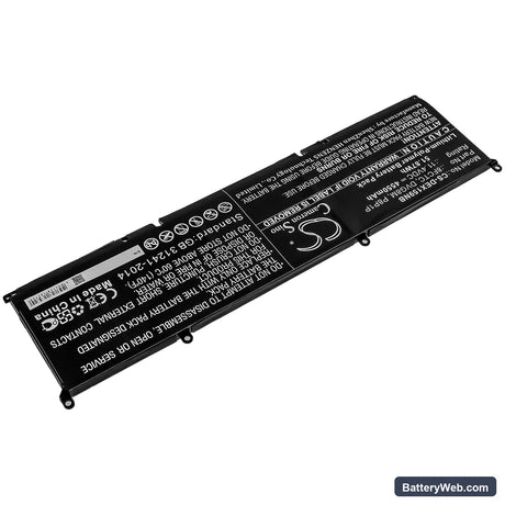 Dell XPS 15 9500 Replacement Battery, 11.4V, 4550mAh, Li-Polymer 2