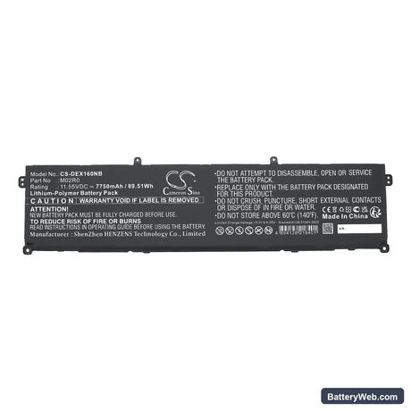 Dell Alienware X16 Replacement Battery, 11.55V, 7750mAh, Li-Polymer 5