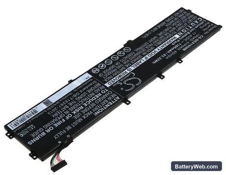 Dell XPS 15 9550 Replacement Battery, 11.4V, 7300mAh, Li-ion 2