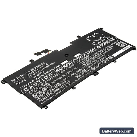 Dell XPS 13-9365-D6801TS Replacement Battery, 7.6V, 5850mAh, Li-Polymer 1