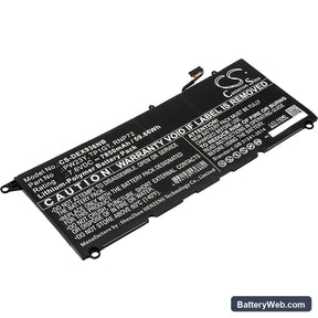 Dell XPS 13 9360 Replacement Battery, 7.6V, 7850mAh, Li-Polymer 1