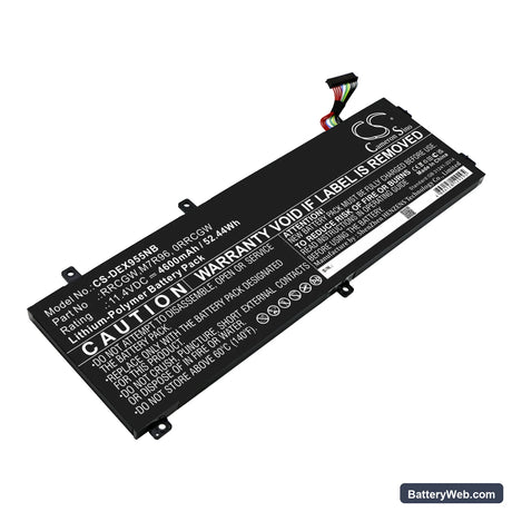 Dell P56F002 Replacement Battery, 11.4V, 4600mAh, Li-Polymer 1