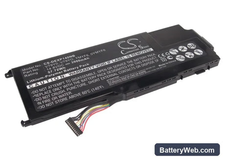 Dell XPS 14z Replacement Battery, 14.8V, 3900mAh, Li-Polymer 2