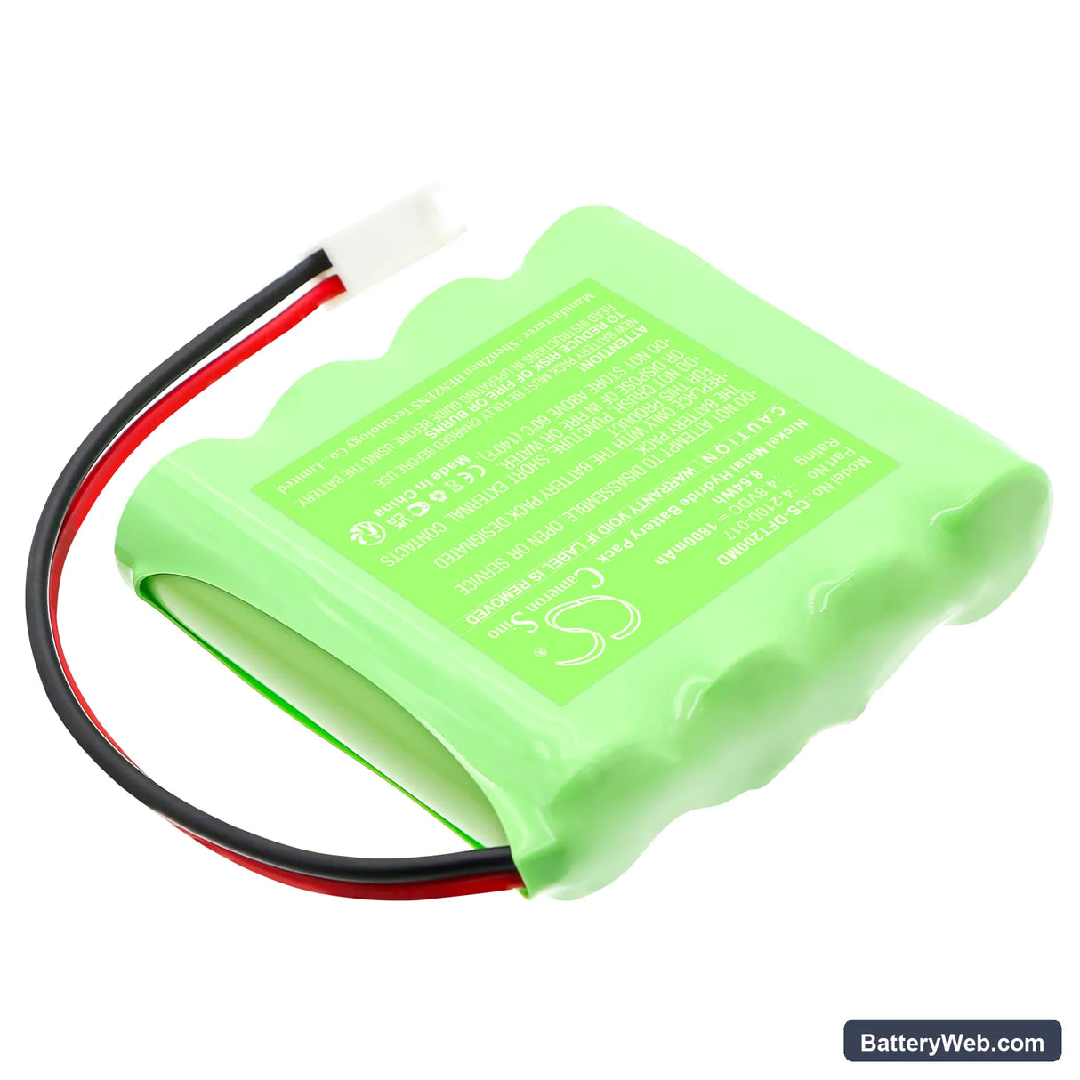 Delfi PTS System 2000 Replacement Battery, 4.8V, 1800mAh, Ni-MH 2