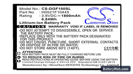 Doogee F1 Replacement Battery, 3.8V, 1800mAh, Li-ion 1