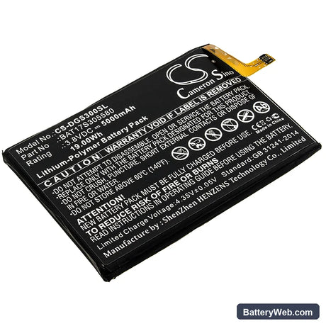 Doogee S30 Replacement Battery, 3.8V, 5000mAh, Li-Polymer 1