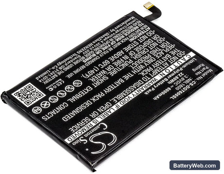 Doogee T6 Replacement Battery, 3.8V, 6000mAh, Li-Polymer 2