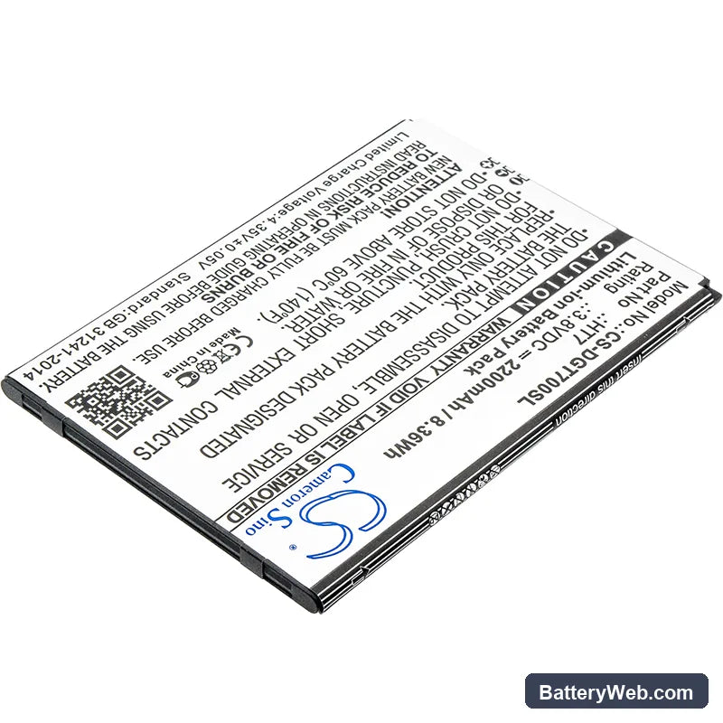 Doogee T7 Replacement Battery, 3.8V, 2200mAh, Li-ion 2