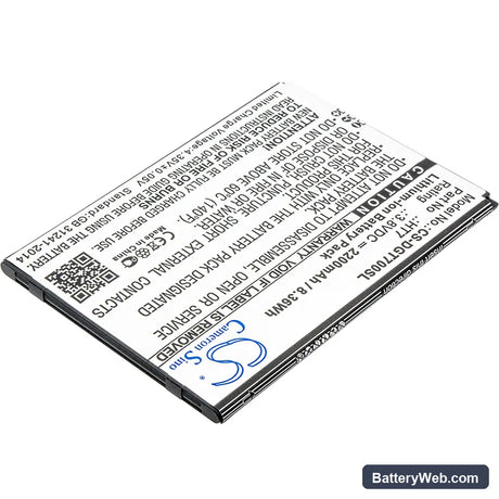Doogee T7 Replacement Battery, 3.8V, 2200mAh, Li-ion 2