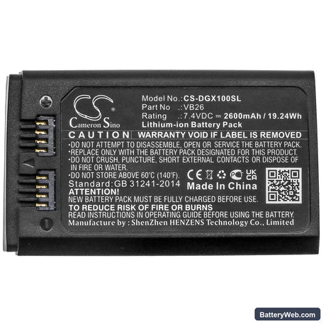GODOX V1 Replacement Battery, 7.4V, 2600mAh, Li-ion 3