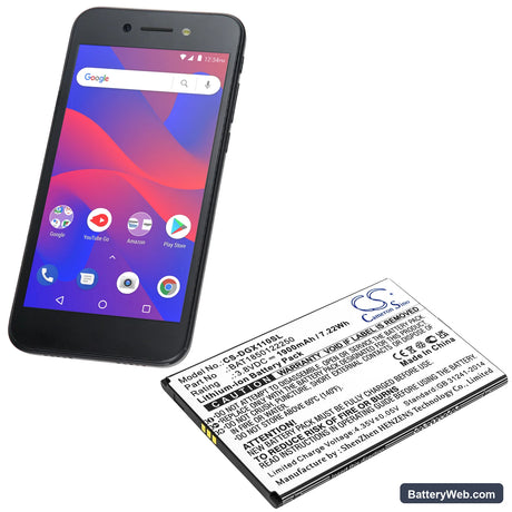 Doogee X11 Replacement Battery, 3.8V, 1900mAh, Li-ion 4