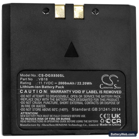 GODOX V860II Replacement Battery, 11.1V, 2000mAh, Li-ion 3
