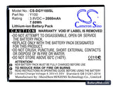 Doogee Y100 Replacement Battery, 3.8V, 2000mAh, Li-ion 1
