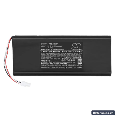 GE AS3 Monitor Compact Option Replacement Battery, 24V, 2500mAh, Ni-MH 3