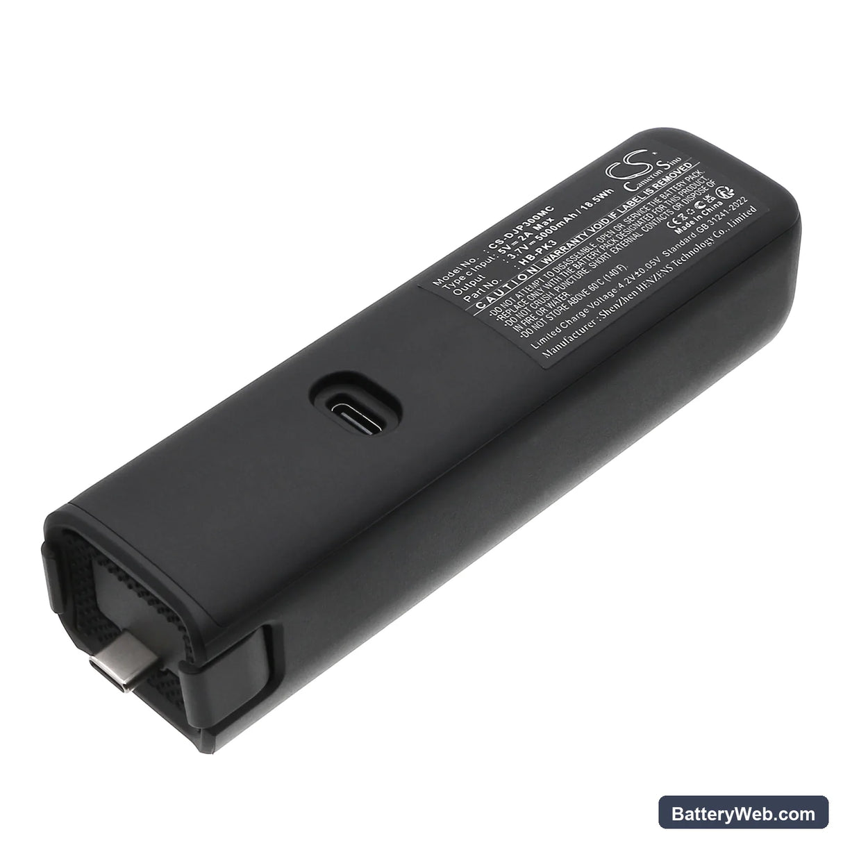 DJI Osmo Pocket 3 Battery Handle Replacement Battery, 3.7V, 5000mAh, Li-ion 1