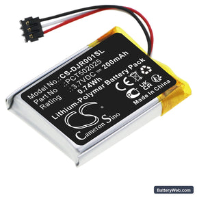 DJI MIC Receiver Replacement Battery, 3.7V, 200mAh, Li-Polymer 1
