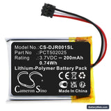 DJI MIC Receiver Replacement Battery, 3.7V, 200mAh, Li-Polymer 3