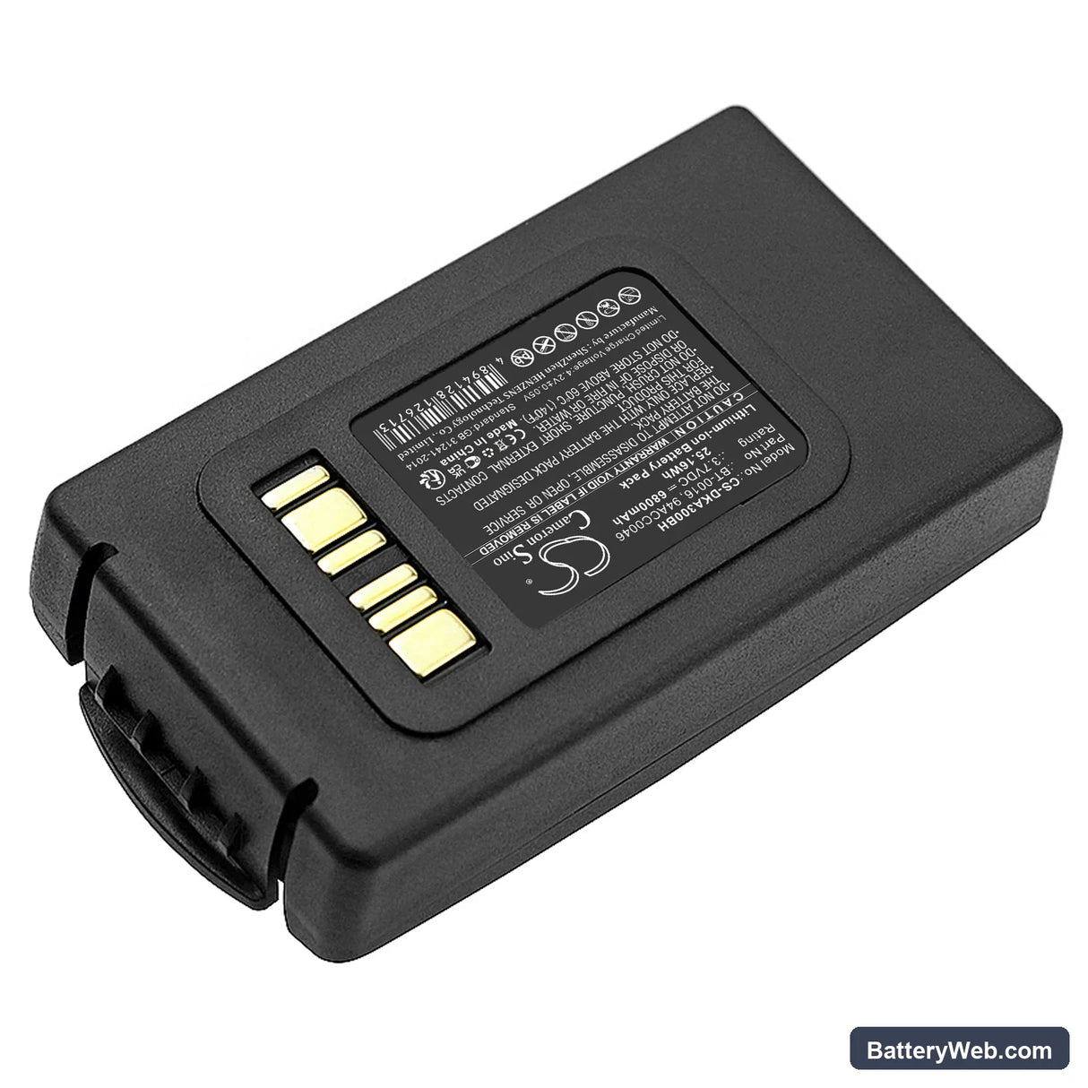 Datalogic Skorpio X3 Replacement Battery, 3.7V, 6800mAh, Li-ion 2