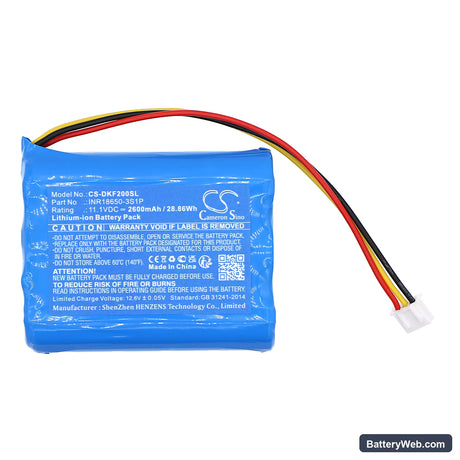 DOCKIN D Fine Replacement Battery, 11.1V, 2600mAh, Li-ion 3