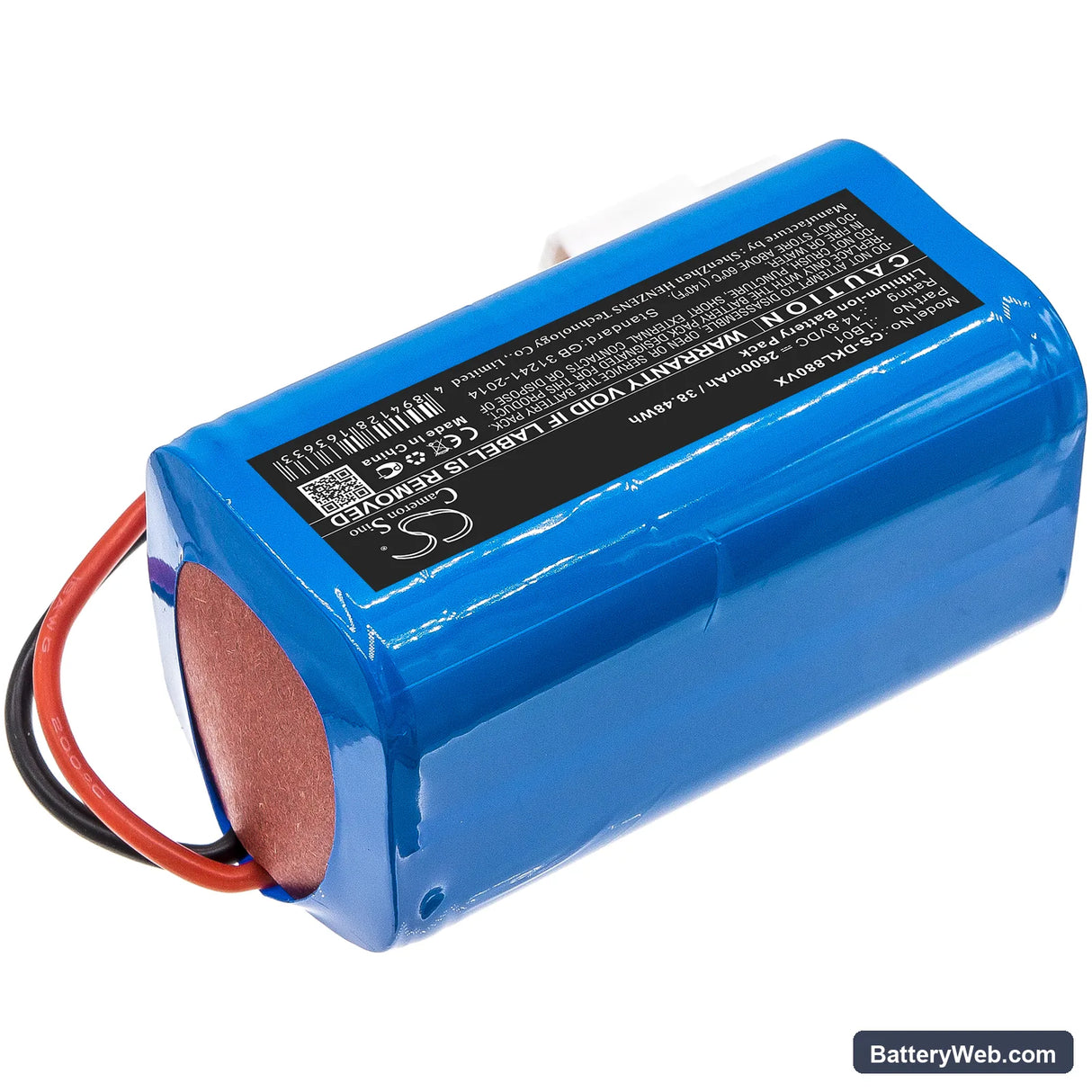 Donkey DL880 Replacement Battery, 14.8V, 2600mAh, Li-ion 2