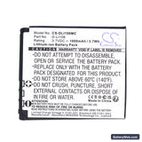 Pentax Optio X90 Replacement Battery, 3.7V, 1000mAh, Li-ion 5