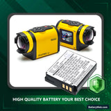 Pentax Optio X90 Replacement Battery, 3.7V, 1000mAh, Li-ion 6