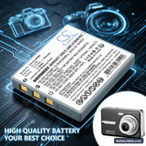 Pentax Optio E75 Replacement Battery, 3.7V, 700mAh, Li-ion 6