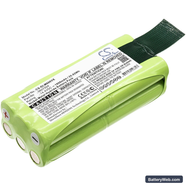 Dirt Devil Libero M606 Replacement Battery, 14.4V, 1800mAh, Ni-MH 1