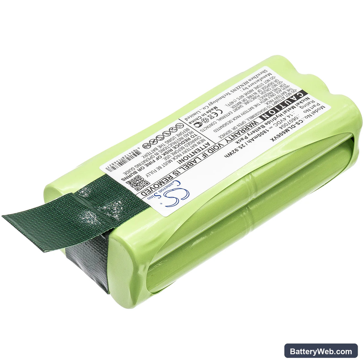 Dirt Devil Libero M606 Replacement Battery, 14.4V, 1800mAh, Ni-MH 2