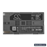 MAXKON Raytheon Replacement Battery, 7.4V, 2200mAh, Li-ion 3