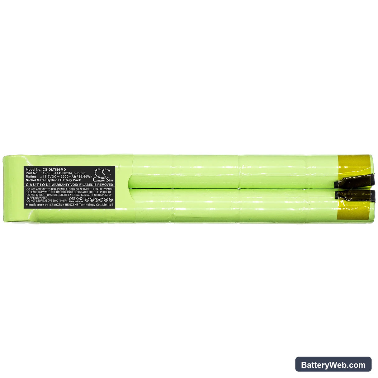 Datex Light 896895 Replacement Battery, 13.2V, 3000mAh, Ni-MH 3