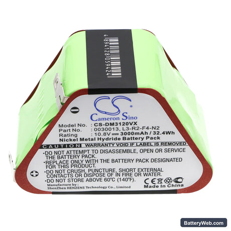 Dirt Devil M030 Replacement Battery, 10.8V, 3000mAh, Ni-MH 3