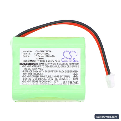 Dirt Devil EVO M678 Replacement Battery, 7.2V, 1500mAh, Ni-MH 3